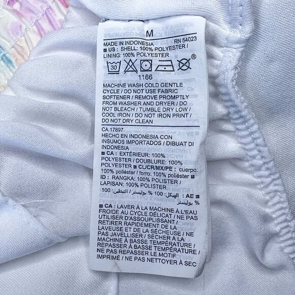 Women’s Old Navy Active Run Shorts | White Tie Dye | Dolphin Hem | Size Medium - Picture 13 of 13